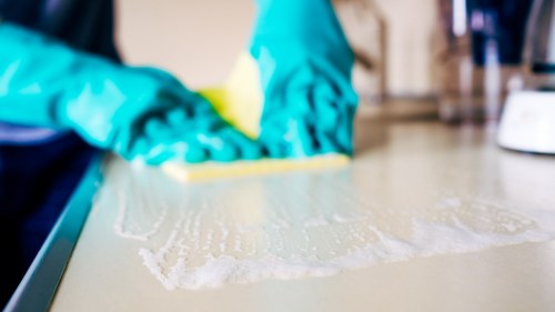 Internal review step in a carpet cleaning complaints process